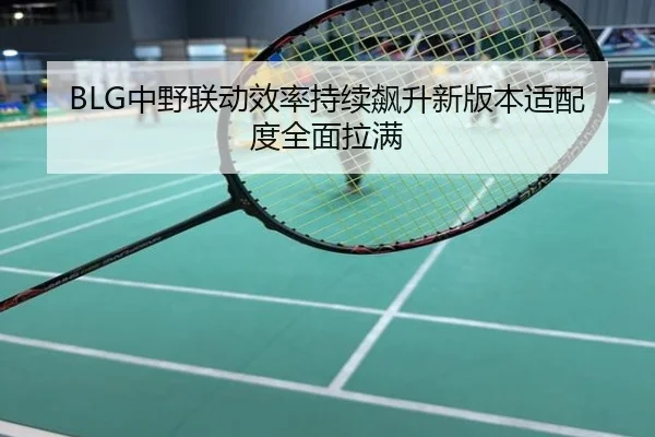 BLG中野联动效率持续飙升新版本适配度全面拉满
